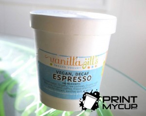 Vanilla Jill's 2 frozen yogurt www.printmycup.com custom yogurt cups