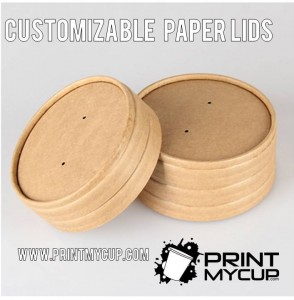 paper lids custom print, whoelsale food packaging, soup containers