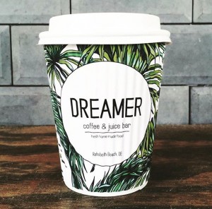 Custom Paper Coffee Cups- Dreamer Coffee and Juice www.custompapercup.com